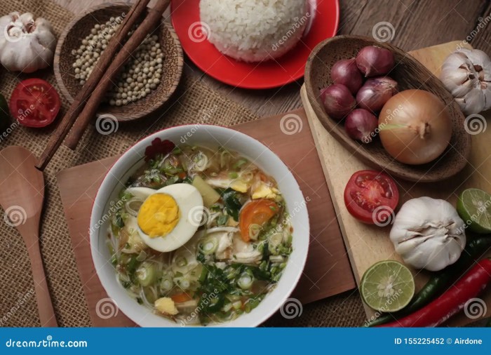 Indonesian soup chicken soto ayam recipe noodle aromatics noodles cooking broth